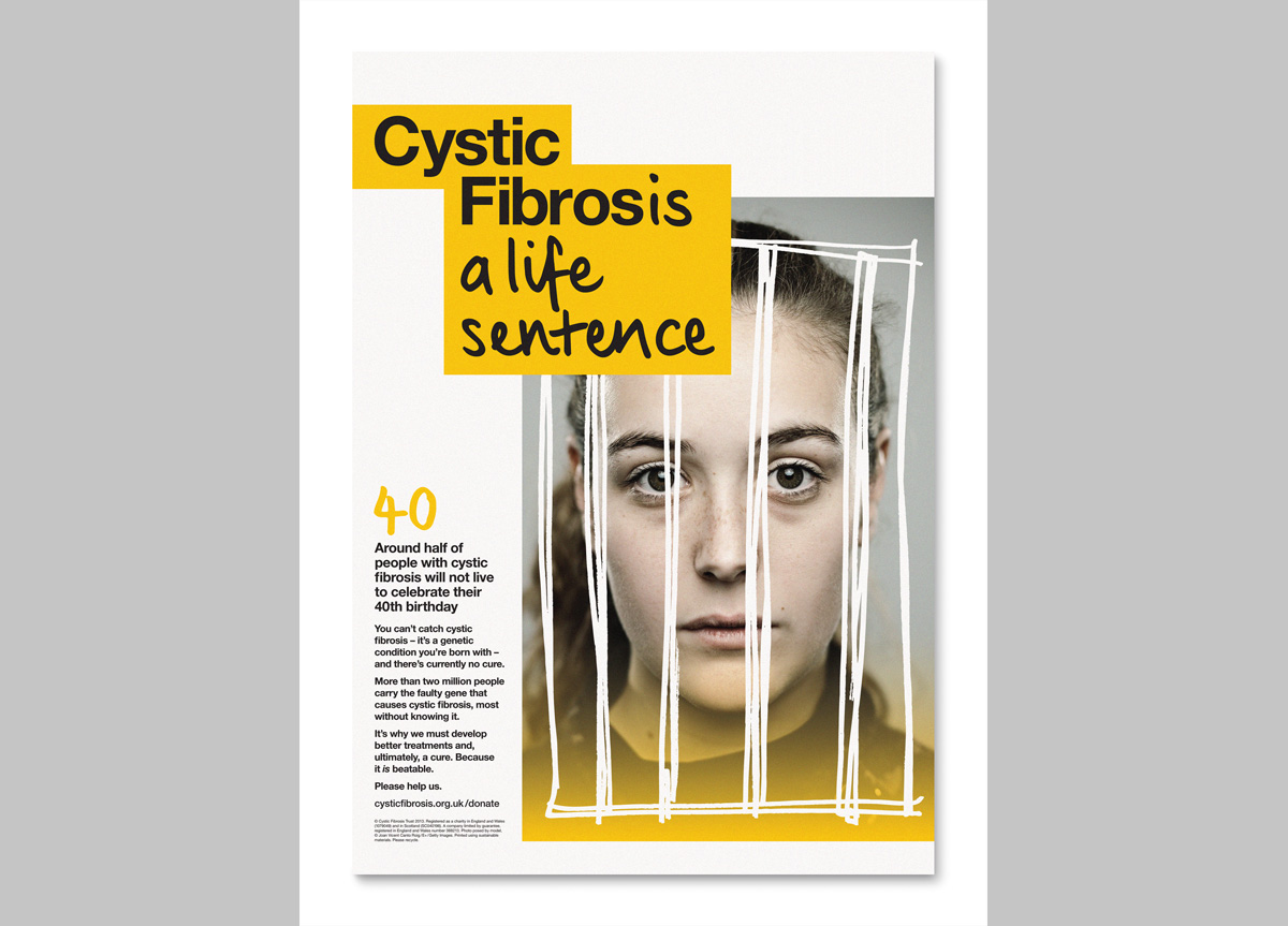 Cystic Fibrosis Trust by johnson banks