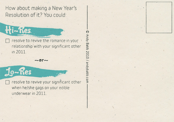 11 Resolutions for 2011 Postcards