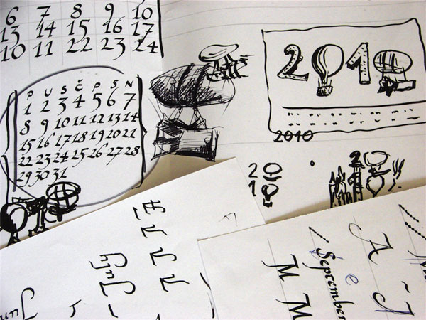 2010 Calendar: An experiment in printing