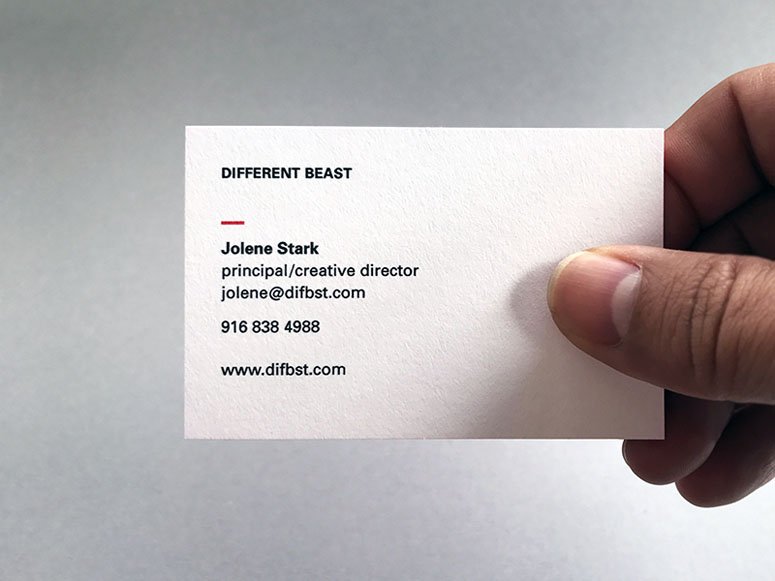 Different Beast Business Cards