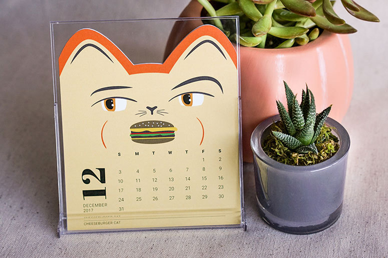 Yozhik&Co 2017 Cat Calendar