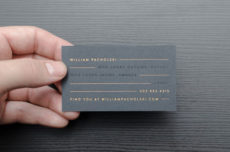 William Pacholski Business Cards