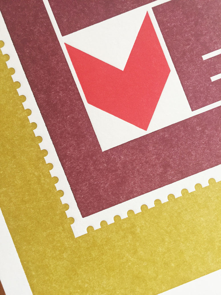 LOVE Stamp Print