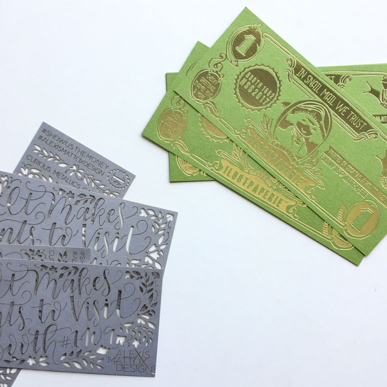 All National Stationery Show Attendees Dollar Bills with wallet packaging