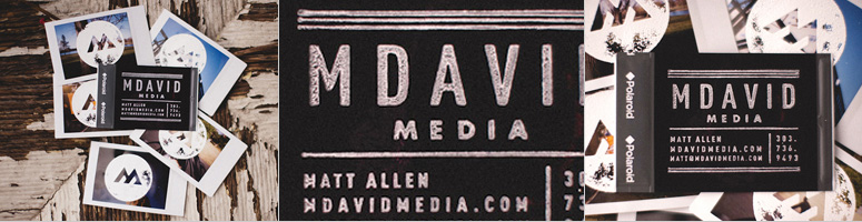M David Media Business Card