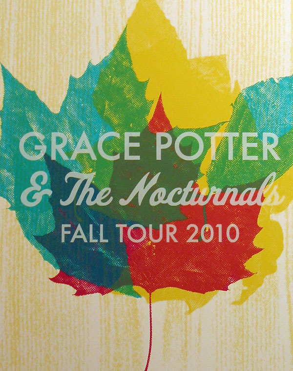 Grace Potter & The Nocturnals Fall Tour Poster