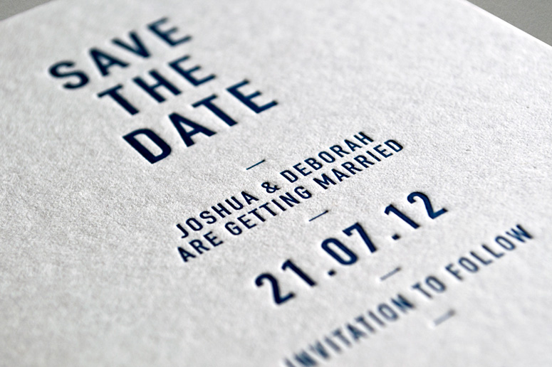 save the date close-up