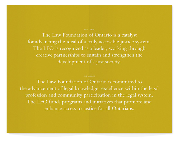The Law Foundation of Ontario Annual Report