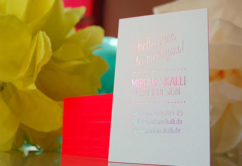 Miriam Skalli Business Cards