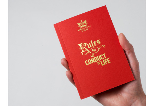 The Rules for the Conduct of Life Booklet