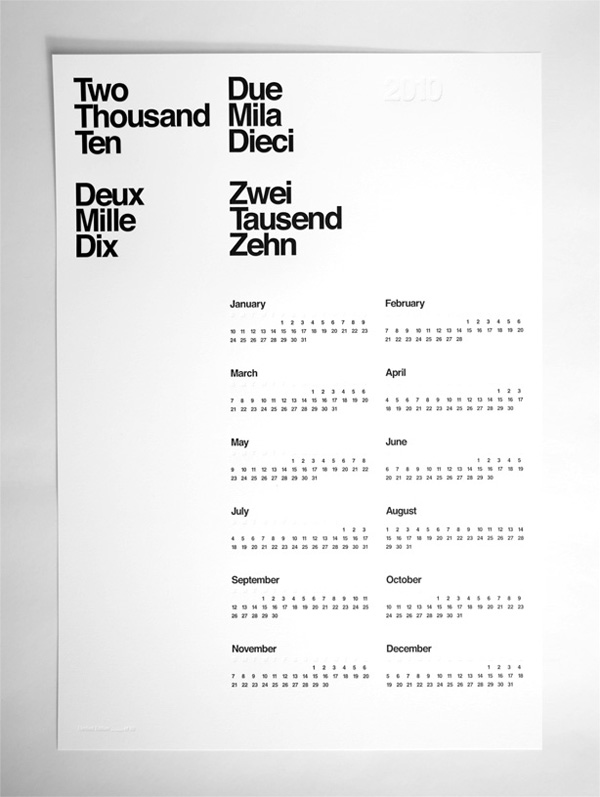 AisleOne 2010 Calendar