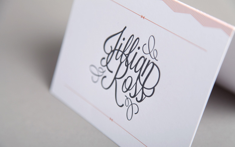 Typographic Wedding Invitation Package
