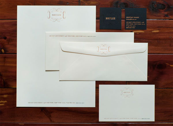 Brulee Stationery Package