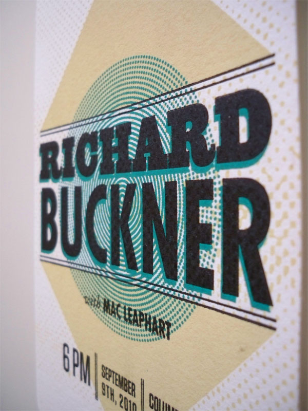 Richard Buckner Concert Ticket