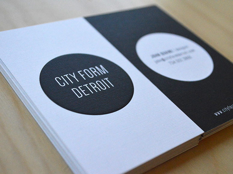 City Form Detroit Business Cards