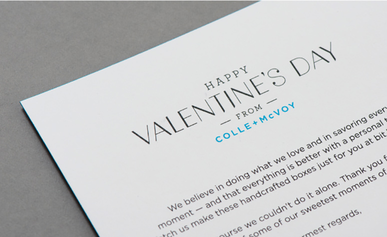  Colle+McVoy Valentine's Day Package
