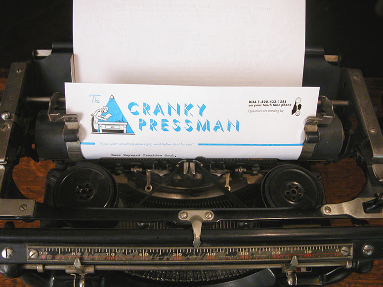 Cranky Pressman Crank Letter