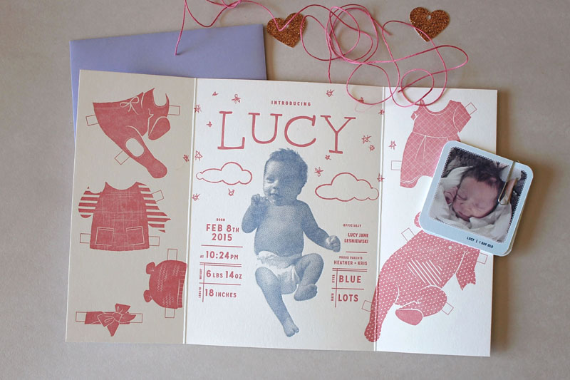 Lucy's Birth Announcement