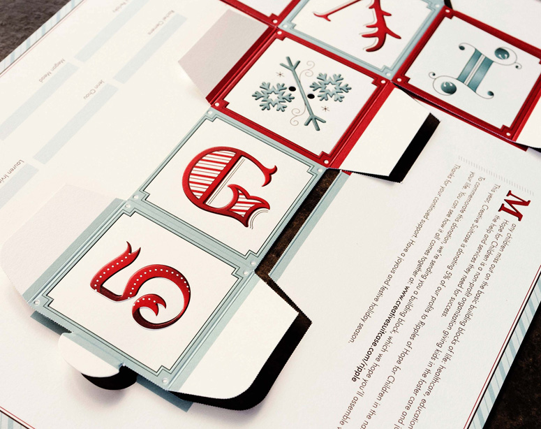 Creative Suitcase Holiday Mailer