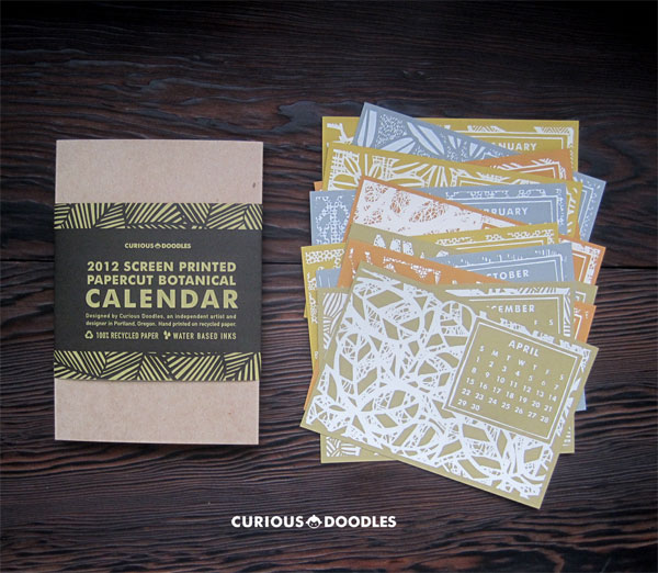CuriousDoodles Desk Calendar