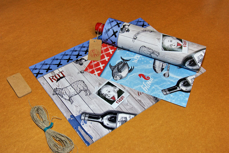 Bottle Gift Wrapping Paper