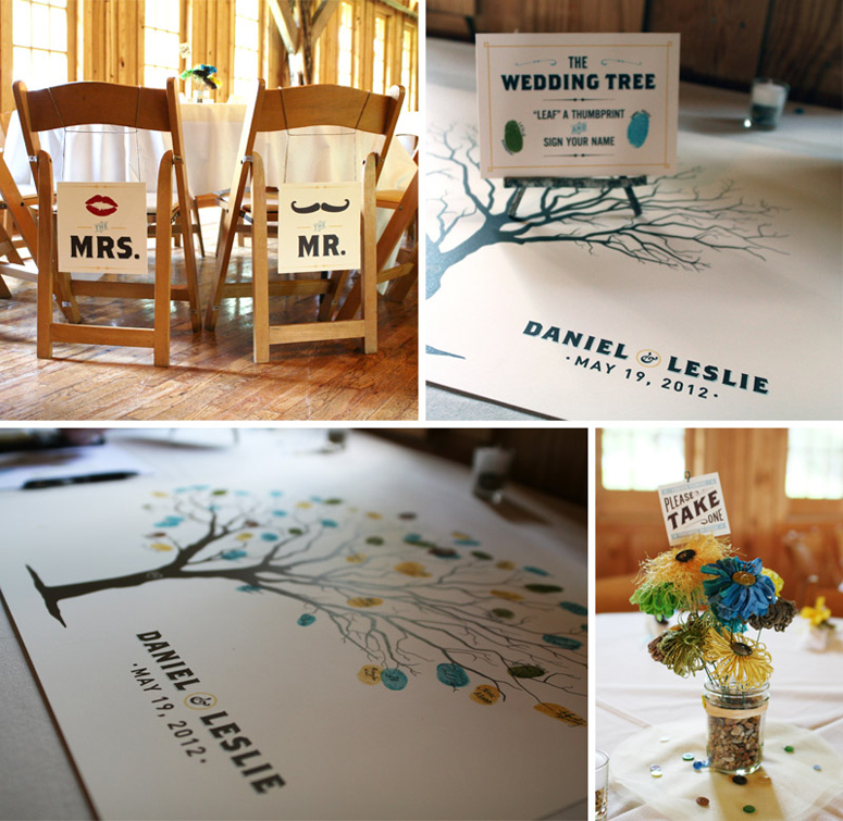 Daniel and Leslie Wedding Invites and Collateral