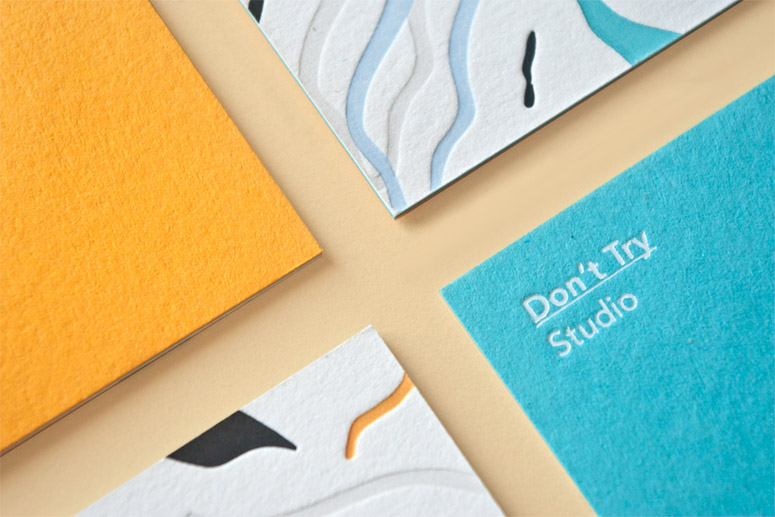Don't Try Studio Business Cards