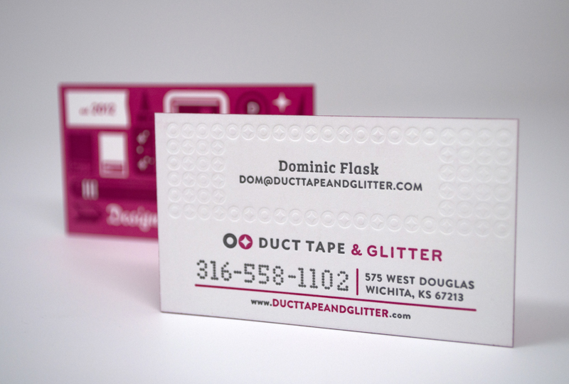 Duct Tape and Glitter Business Cards