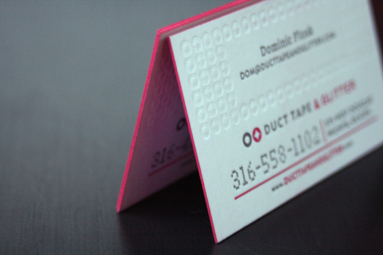 Duct Tape and Glitter Business Cards