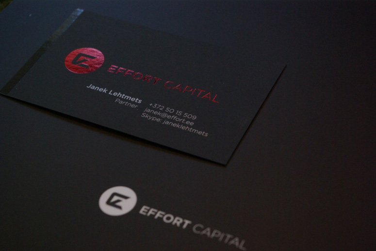 Effort Capital Business Card, Identity materials