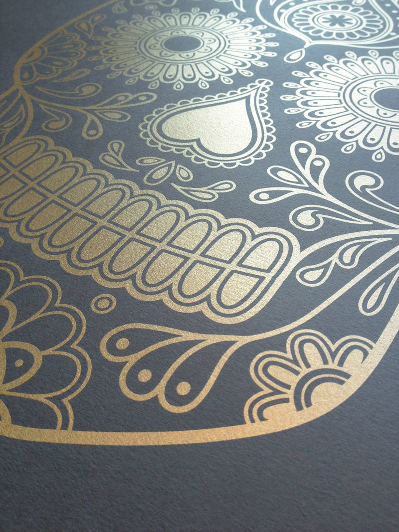 Gold Day of the Dead Screen Print Release 