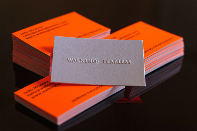 Walking Fearless Business Cards
