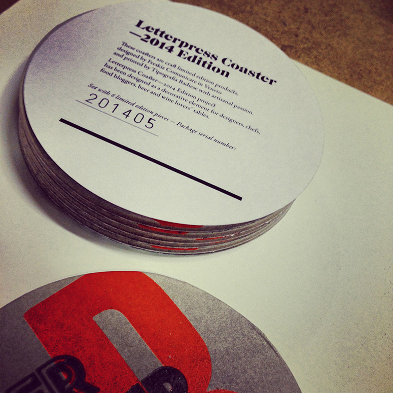 Freskiz Comunicate Letterpress Coasters: 2014 Edition