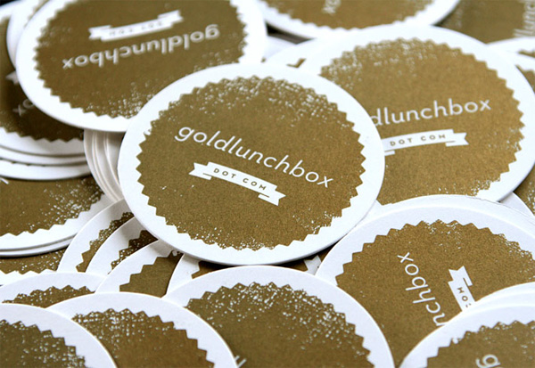 Gold Lunchbox Business Card