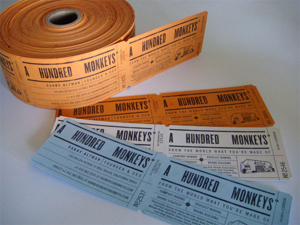A Hundred Monkeys Business Cards
