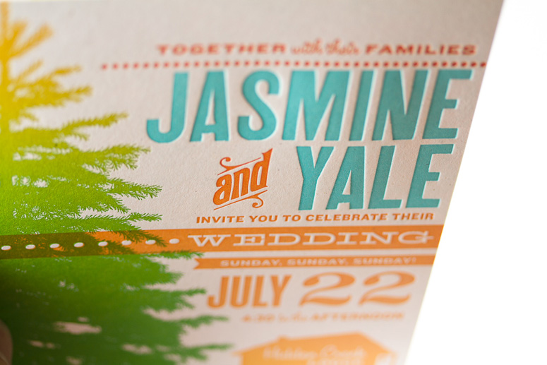 Jasmine & Yale Wedding Invitation