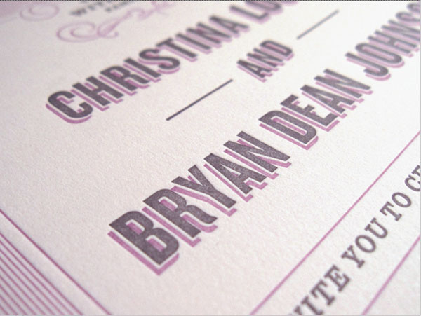 Bryan & Christina Wedding Invitation