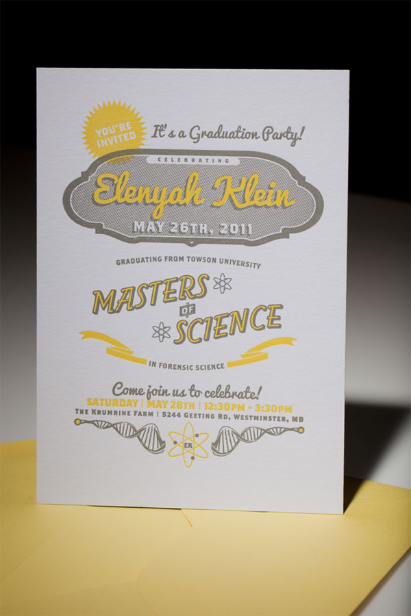 Elenyah Klein Graduation Party Invitation