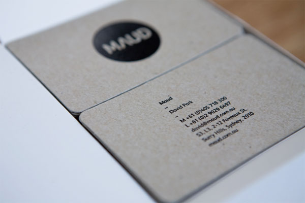 Maud Business Cards