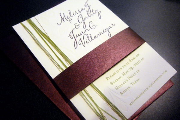 Melissa & Juan Wedding Invitation Package