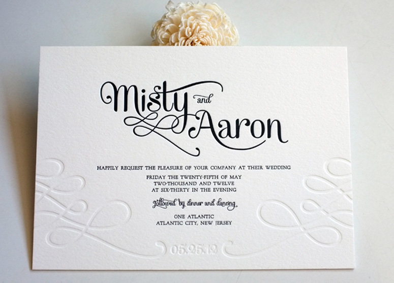Misty & Aaron's Wedding Invitations 