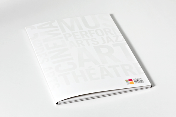 The Segal Centre for Performing Arts Pocket Folder and brochure