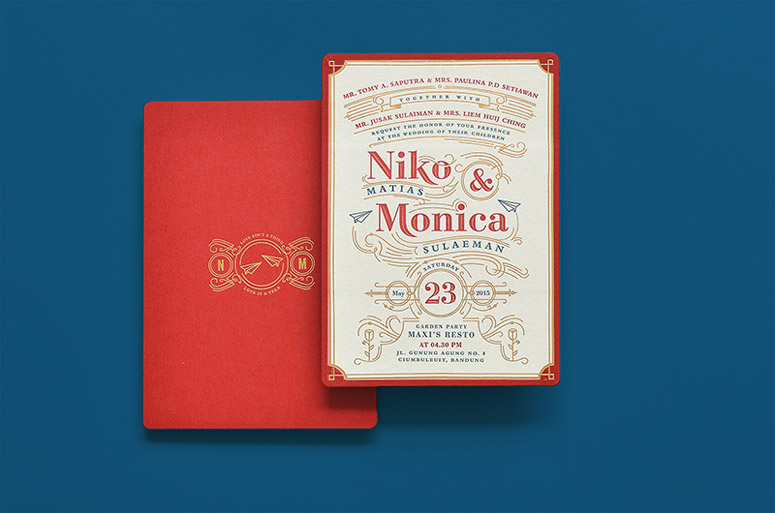 Niko & Monica Wedding Invitation