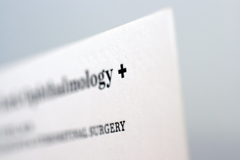 New York Ophthalmology Business Cards