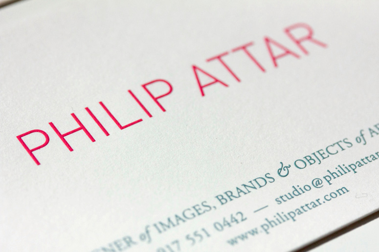 Philip Attar Business Cards