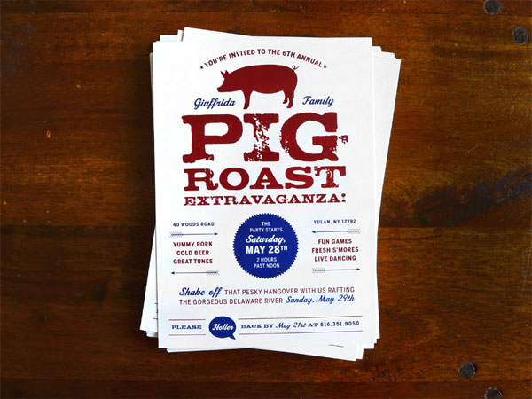 Pig Roast Invitations