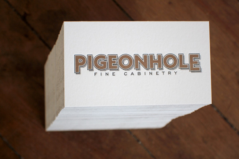 Pigeonhole Fine Cabinetry Business Card