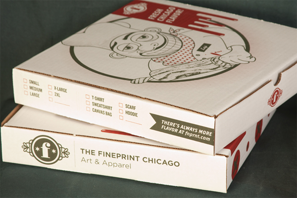 Laurent Varlet Pizza Box T-Shirt Packaging