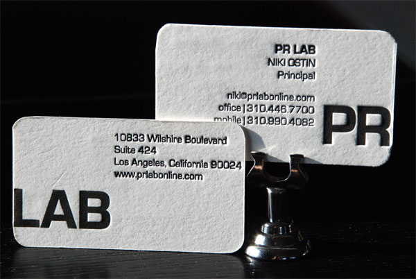 PR Lab Business Card