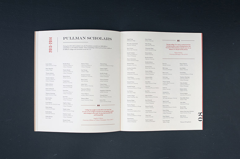 2014 George M. Pullman Foundation Annual Report